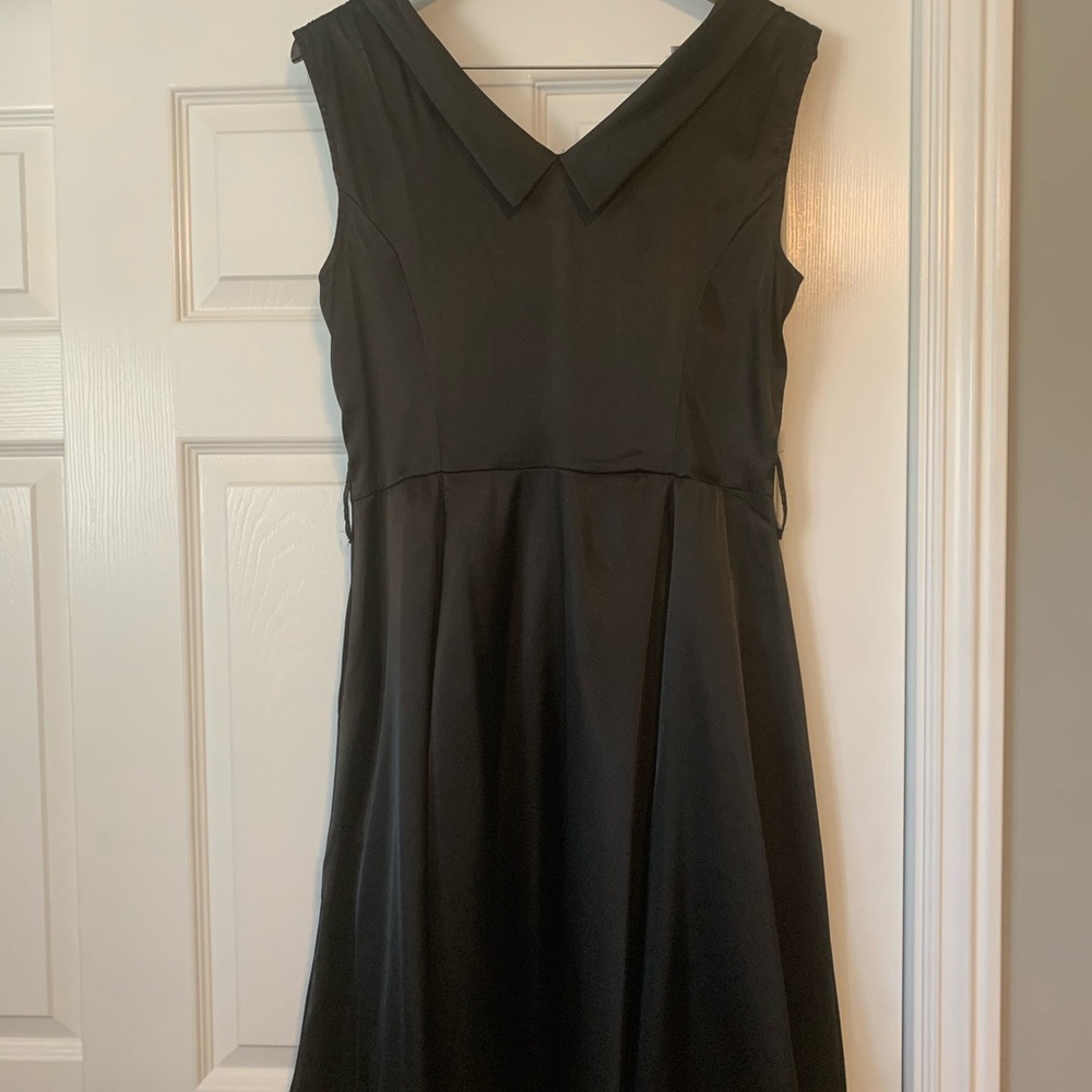 H & R London Satin 1950's Retro Cocktail Dress - Picture 4 of 4